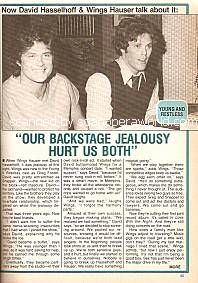 Interview with David Hasselhoff & Wings Hauser (Snapper & Greg on The Young & The Restless)