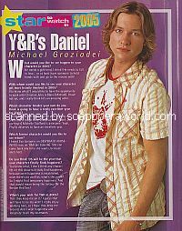 Star To Watch In 2005:  Michael Graziadei (Daniel on Y&R)