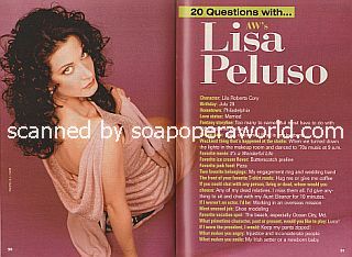 20 Questions with Lisa Peluso (Lila on Another World)