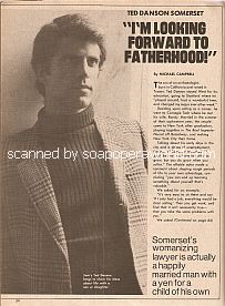 Interview with Ted Danson (Tom Conway on the soap opera, Somerset)