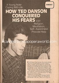 Interview with Ted Danson (Tom Conway on the soap opera, Somerset)