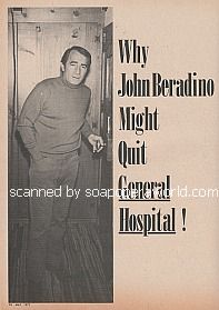 Why John Beradino Might Quit General Hospital!