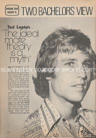 Interview with Ted Leplat (Terry Prescott on the soap opera, Where The Heart Is)