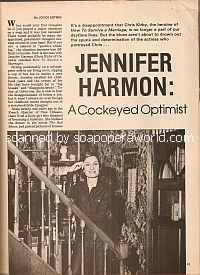 Interview with Jennifer Harmon (Chris Kirby on the soap opera, How To Survive A Marriage)