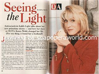 Interview with Judith Light (ex-Karen on One Life To Live)