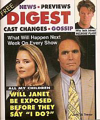 Free Digest featuring AMC co-stars, Robin Mattson & James Kiberd (Janet & Trevor on All My Children)