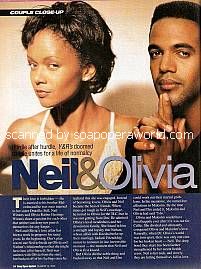 Couple Close Up with Neil and Olivia of Y&R