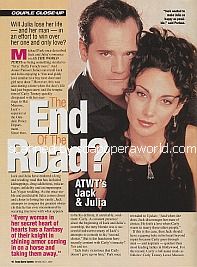 Jack and Julia of As The World Turns (Michael Park and Annie Parisse)