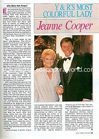 Interview with Jeanne Cooper (Kay Chancellor on The Young & The Restless)