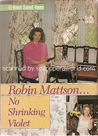 Home Sweet Home with Robin Mattson (Gina Capwell on soap opera, Santa Barbara)