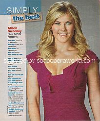 Simply The Best with Alison Sweeney (Sami on Days Of Our Lives)