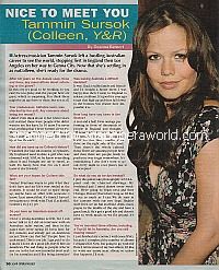 Interview with Tammin Sursok (Colleen on The Young & The Restless)