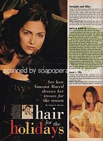 Hair Pictorial featuring Vanessa Marcil of General Hospital