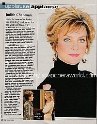 Applause, Applause for Judith Chapman of Y&R