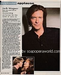 Applause, Applause for Jack Wagner (Nick on The Bold and The Beautiful)